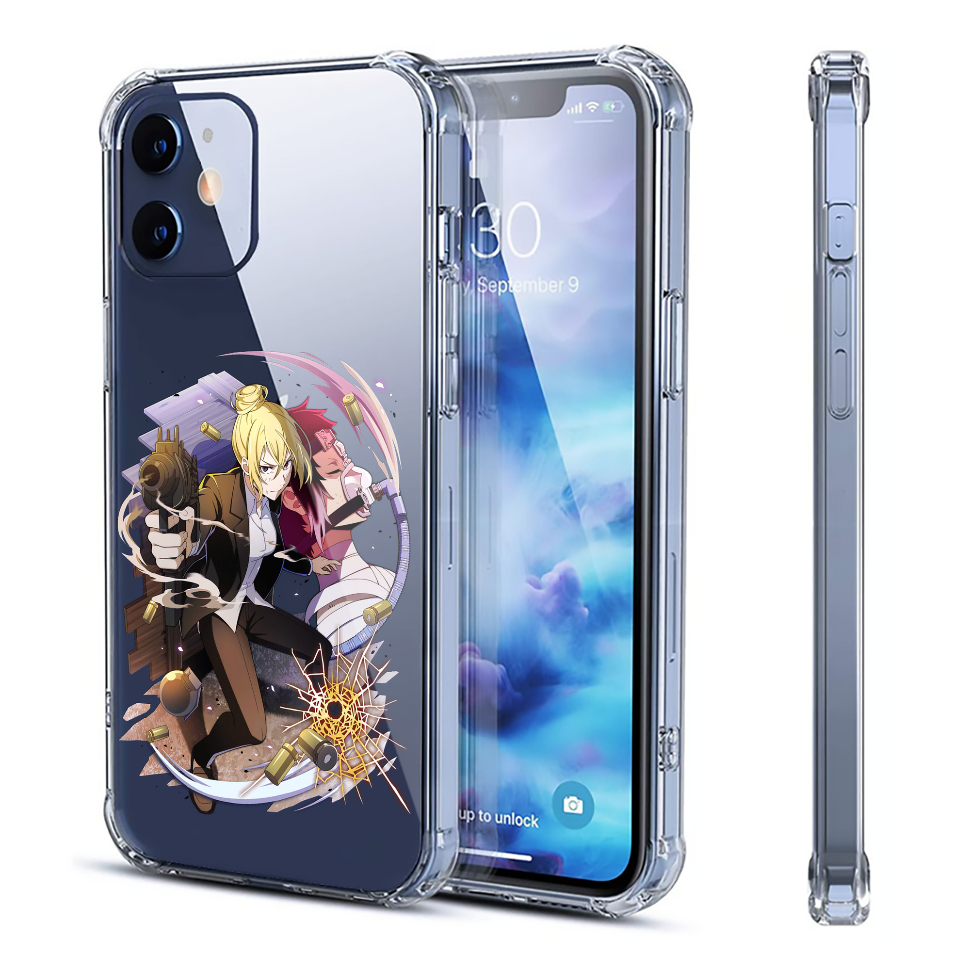 （画像用） 文豪ストレイドッグス Bungo Stray Dogs 【iPhone 12シリーズ対応】透明スマホケース（クリアソフトケース）
